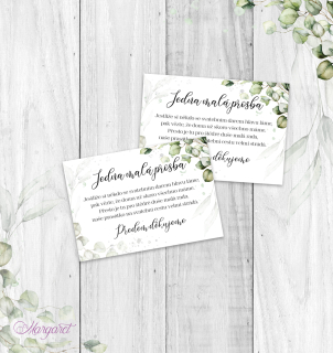 Kartička s prosbou o dar | SK36