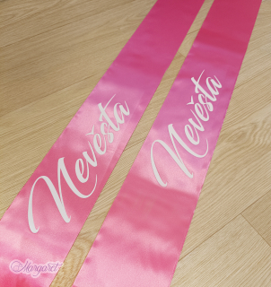 Šerpa pro nevěstu | Tmavě růžová