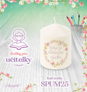 Svíčka s potiskem – Pro učitelky / Malá | Motiv 25