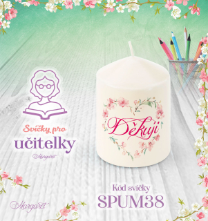 Svíčka s potiskem – Pro učitelky / Malá | Motiv 38