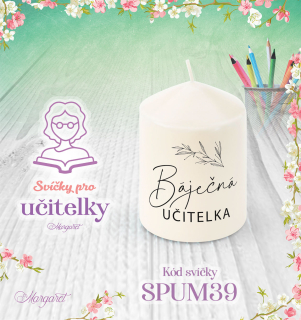 Svíčka s potiskem – Pro učitelky / Malá | Motiv 39