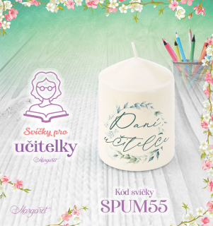 Svíčka s potiskem – Pro učitelky / Malá | Motiv 55