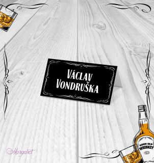 Jmenovka na stůl | Whiskey POZV_01