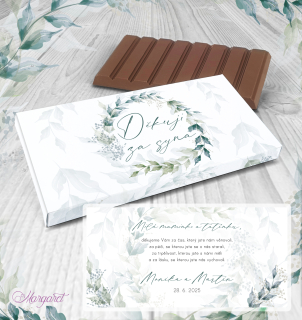 Čokoláda "Poděkování za syna" | SK34