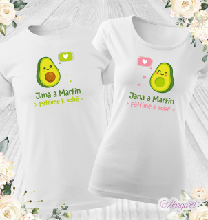 Párová trička Avokádka | 2 ks