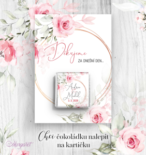 Kartička na čokoládky (BEZ čokoládky)