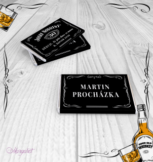Čokoládová jmenovka 10 g | Whiskey POZV_01